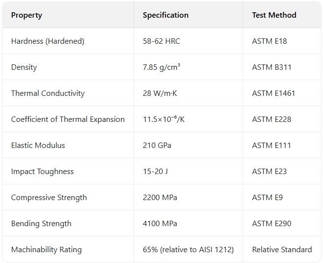 6XB2C Tool Steel Technical Specifications