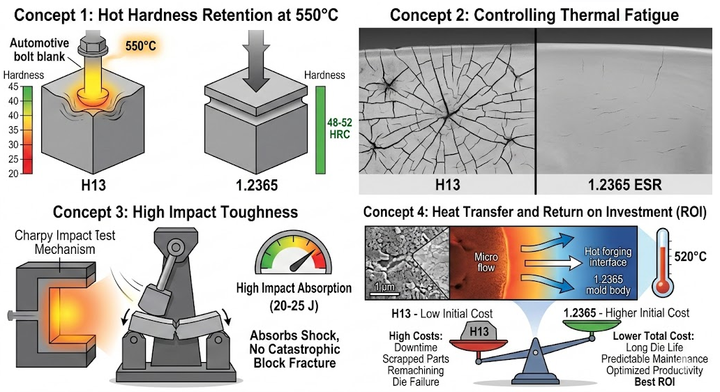 1.2365 Steel for High-Strength Hot Heading Die