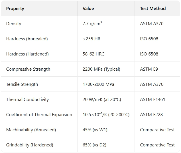 SKD2 Tool Steel Technical Specifications