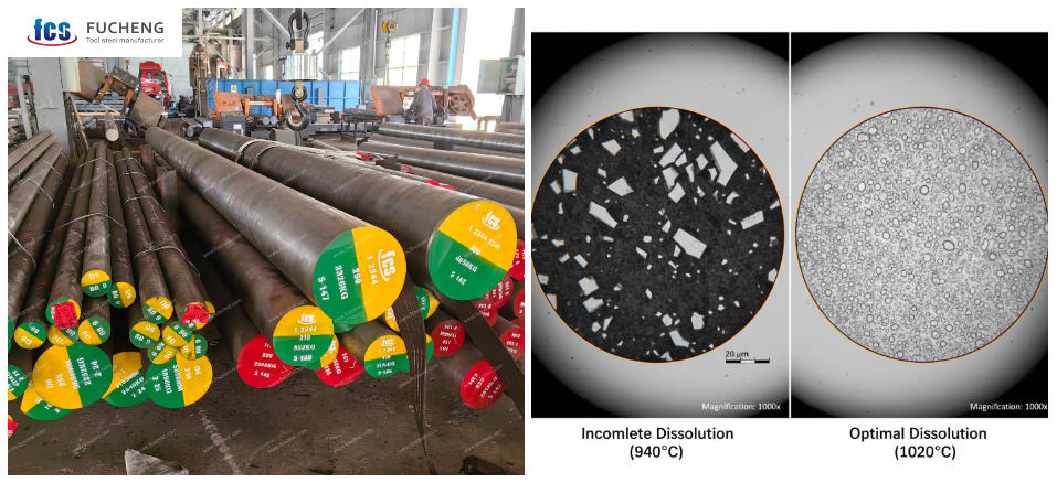 Incomplete D6 Carbide Dissolution