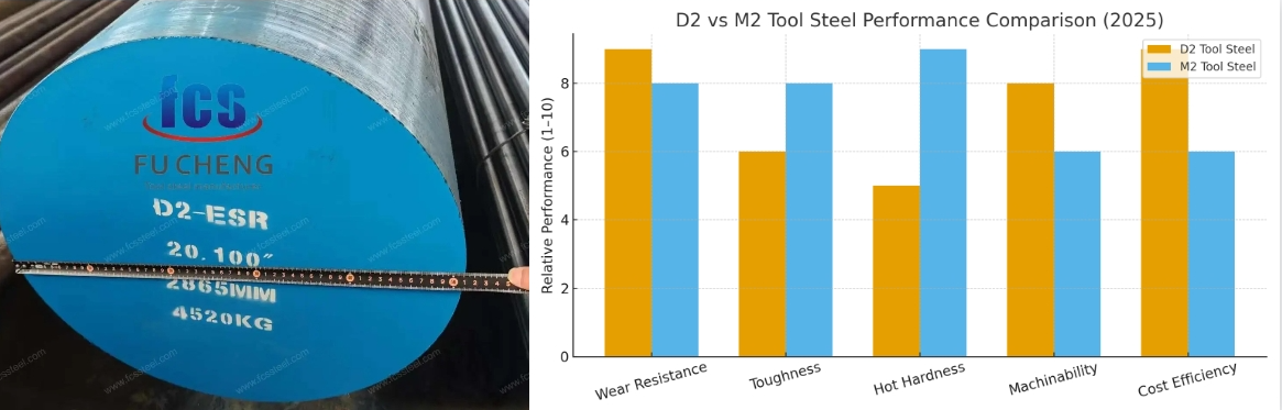 D2 VS M2 Tool Steel:Performance Comparison Under Cutting Conditions