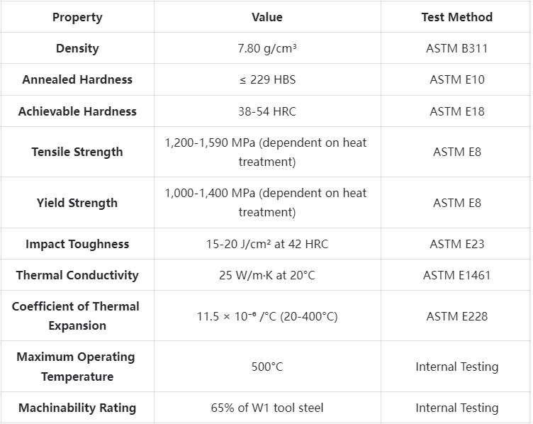 H11/1.2343/X38CrMoV5-1 Tool Steel Technical Specifications